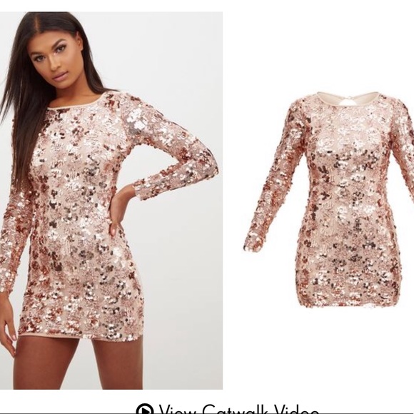 PrettyLittleThing Dresses & Skirts - Rose gold dress